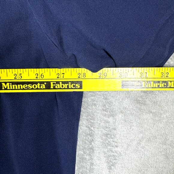 Polo Ralph Lauren 3XB Big Navy Blue Polo Shirt Red Pony Cotton Knit - Picture 6 of 8